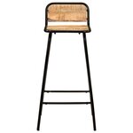 vidaXL Chaises de bar lot de 4 bois de manguier solide