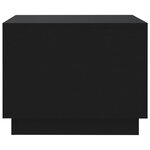 vidaXL Table basse Noir 55x55x43 cm Aggloméré