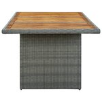 vidaXL Mobilier à dîner 9 Pièces avec coussins Résine tressée Gris clair