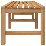 vidaXL Banc de jardin 150 cm Bois de teck massif