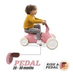BERG porteur GO2 Rétro Rose - 4 roues