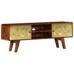 vidaXL Meuble TV Bois de Sesham massif 120 x 30 x 45 cm