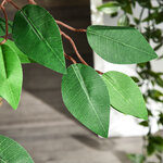 Arbre artificiel plante artificiel ficus hauteur 1 2 m tronc branches liane lichen feuilles grand réalisme pot inclus