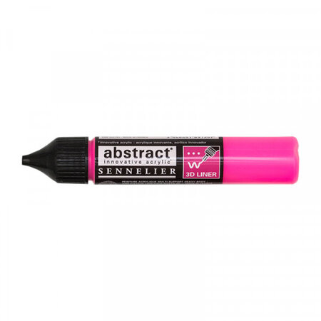Marqueur peinture acrylique abstract liner sennelier rose fluo