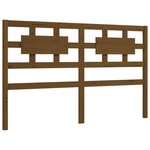 vidaXL Cadre de lit tête de lit marron miel King Size bois massif
