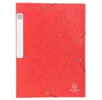 Boite De Classement Cartobox Dos 40mm Carte Lustrée - A4 - Rouge - X 10 - Exacompta
