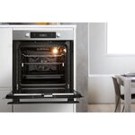 Whirlpool oakp 02406 pix - four électrique encastrable multifonction - chaleur pulsée - 73l - pyrolyse - a+ - inox -sonde de cuisson