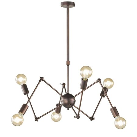 Wofi lampe suspendue à led carmona marron antique