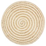 vidaXL Pouf fait à la main 45x30 cm Jute