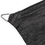 vidaXL Voile de parasol PEHD Carré 2 x 2 m Anthracite