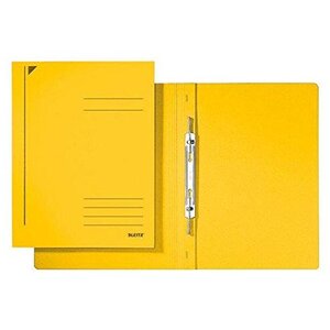 Paquet de 25 chemises à spirale  format a4  carton colorspan  jaune leitz