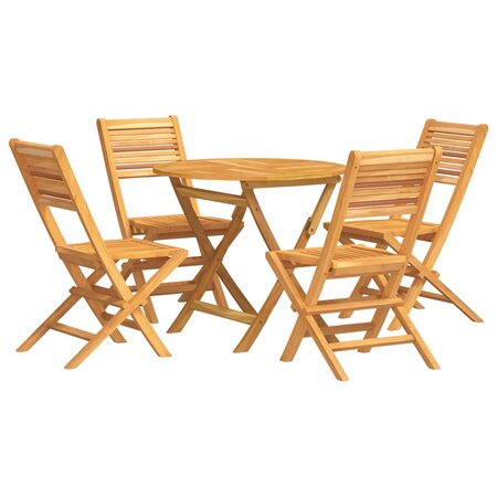 vidaXL Ensemble à dîner de jardin 5 Pièces Bois de teck massif