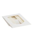 (lot   50 boîtes) boîte pâtissière avec fenêtre en cellophane 10 x 10 x 4cm