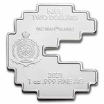 PAC-MAN 1 onces Coloured argent monnaie 2 Dollars Niue 2021