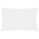 vidaXL Voile de parasol Tissu Oxford rectangulaire 4x7 m Blanc