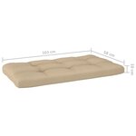 vidaXL Canapé palette 2 places et coussins Pin imprégné de marron miel