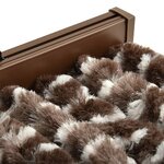 vidaXL Moustiquaire Marron et blanc 90x220 cm Chenille