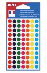 Gommettes transparentes Rond Ø 8 mm x 385