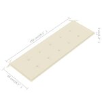 vidaXL Banc de jardin avec coussin 157 cm Bois d'acacia massif