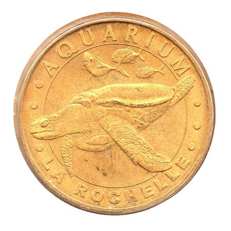 Mini médaille Monnaie de Paris 2009 - Aquarium de la Rochelle (tortue imbriquée)