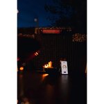 Sunred Chauffage mural de patio Royal Diamond Smart Dark 2500W Carbone