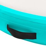 vidaXL Tapis gonflable de gymnastique avec pompe 100x100x15cm PVC Vert