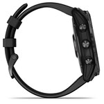Montre GPS connectée - GARMIN - Fenix 7X Solar - Gris avec bracelet noir