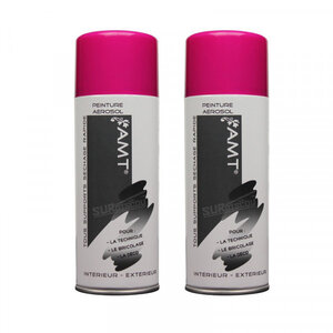 Lot de 2 bombes de peinture - fushia - amt