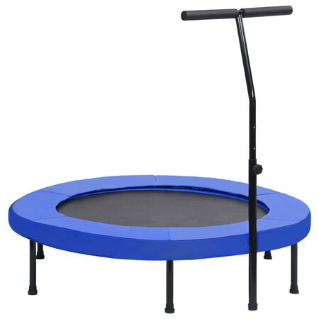 vidaXL Trampoline de fitness avec poignée et coussin de sécurité 122cm