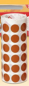 Gommettes rouleau Rond Ø 15 mm Marron x 2 832