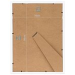 vidaXL Collage de cadres photo 3 Pièces de mur table Blanc 70x90 cm MDF