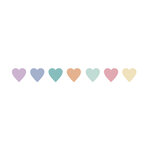 Washi tape candy hearts  15mm  rouleau 10m