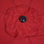 Parasol inclinable aluminium fibre de verre polyester diamètre 2 65 m coloris rouge