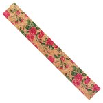 Ruban en liège Fleurs multicolores 2 5 cm 2 m