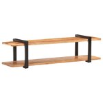 vidaXL Meuble TV 160x40x40 cm Bois d'acacia massif