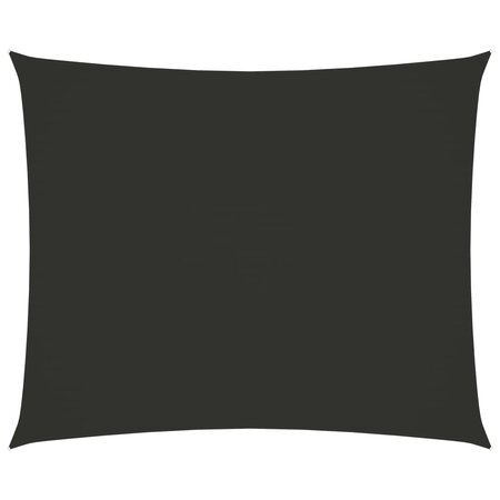 vidaXL Voile de parasol Tissu Oxford rectangulaire 3x4 m Anthracite