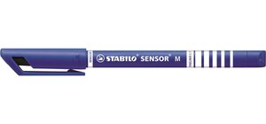 Stylo feutre sensor m pointe moyenne bleu stabilo