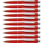 Stylo à bille optima rouge pte moyenne rouge x 10 schneider