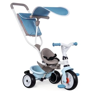Smoby Tricycle pour bébé 3-en-1 Baby Balade Plus Bleu