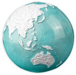 Pièce de monnaie 5 Dollars Barbade 2023 3 onces argent BU – La Terre à l’âge de glace
