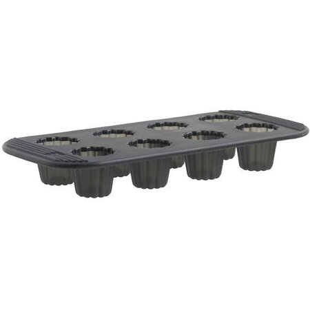 MASTRAD Moule a 8 cannelés - Gris fumé