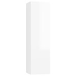 vidaXL Ensemble de meubles TV 6 Pièces Blanc brillant Aggloméré