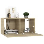 vidaXL Ensemble de meubles TV 5 Pièces Chêne sonoma Aggloméré