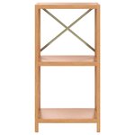 vidaXL Étagère à 3 niveaux 40x30x78 cm bois de chêne massif
