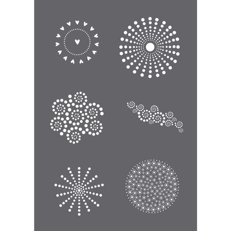Pochoir de sérigraphie Dots A5  1 pochoir+1 spatule