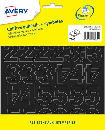 Chiffres ou Lettres adhésifs