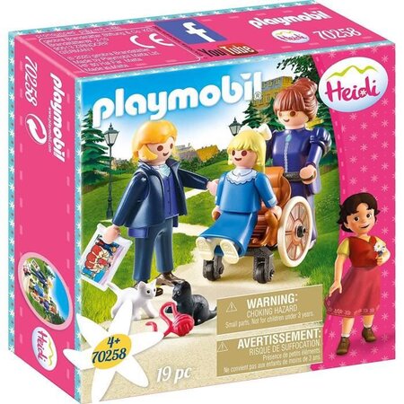 Playmobil 70258 - heidi - clara avec son pere et mlle rottenmeier
