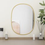vidaXL Miroir mural Doré 40x30 cm