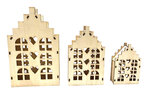 Maison de Noël en bois à décorer 3 pièces