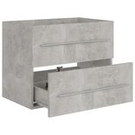 vidaXL Armoire d'évier Gris béton 60x38 5x48 cm Aggloméré
